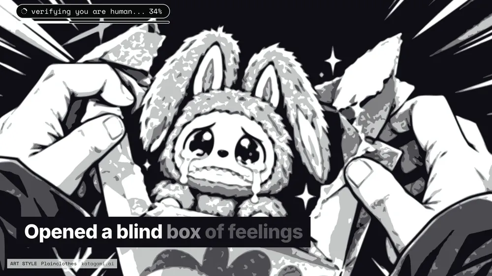 The blind box scene in the 16 by 9 film
